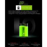 NNEDSZ Wireless Bluetooth In-Ear Headset With Magnetic Switch & Indicator Light - Green