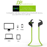 NNEDSZ Wireless Bluetooth In-Ear Headset With Magnetic Switch & Indicator Light - Green