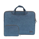 NNEDSZ 13.3 Inch Simple Business Laptop Bag With Liner - Ls-116 - Snowflake Nylon Light Red