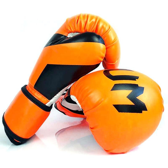 NNEDSZ Professional Boxing Gloves For Adult Training - 10Oz Muay Thai Fighting - Fluorescent Orange