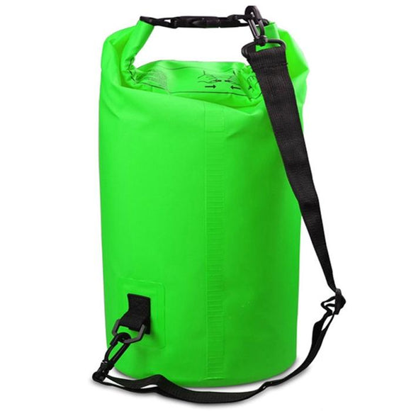 NNEDSZ Waterproof Single Shoulder Bag Dry Sack 10L Capacity - Green