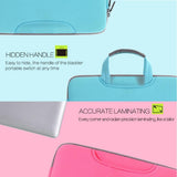 NNEDSZ Portable Air Permeable Handheld Sleeve For Macbook Air / Pro And Laptops - 38X27.5X3.5Cm 15.4 Inch - Green