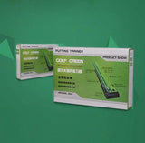 NNEDSZ 2.5m Golf Putting Mat with Push Rod Trainer & 6 Balls - no Auto Return
