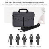 NNEDSZ Stylish Zipper Laptop Bag with Shoulder Strap - Durable & Breathable - Dark Gray