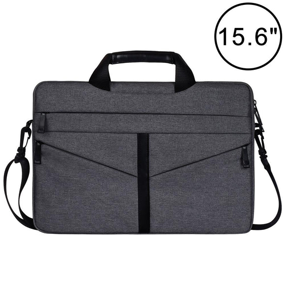 NNEDSZ Stylish Zipper Laptop Bag With Shoulder Strap - Durable & Breathable - Dark Gray
