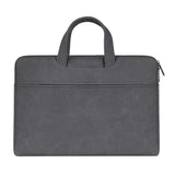 NNEDSZ Waterproof Portable One-shoulder Handbag for 15.6 Laptops with Hidden Zipper and Suitcase Belt - Dark Gray