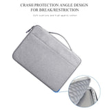 NNEDSZ Waterproof Oxford Laptop Handbag With Trolley Strap - Dark Gray