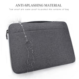 NNEDSZ Waterproof Oxford Laptop Handbag With Trolley Strap - Dark Gray