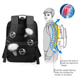 NNEDSZ Multifunctional Oxford Laptop Backpack - Cxs-618 - Dark Gray