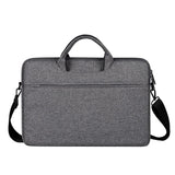 NNEDSZ Waterproof Oxford Cloth One-Shoulder Handbag For 15.6 Laptops - Hidden Portable Strap - Dark Gray