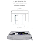 NNEDSZ Waterproof Oxford Laptop Handbag With Trolley Strap - Dark Gray