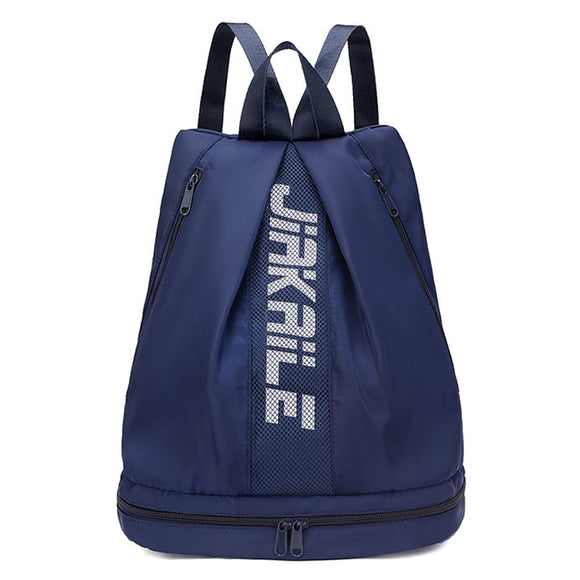 NNEDSZ Vibe Geeks Water Resistantion Sports Backpack Gym Bag with Shoes Compartment - Navy