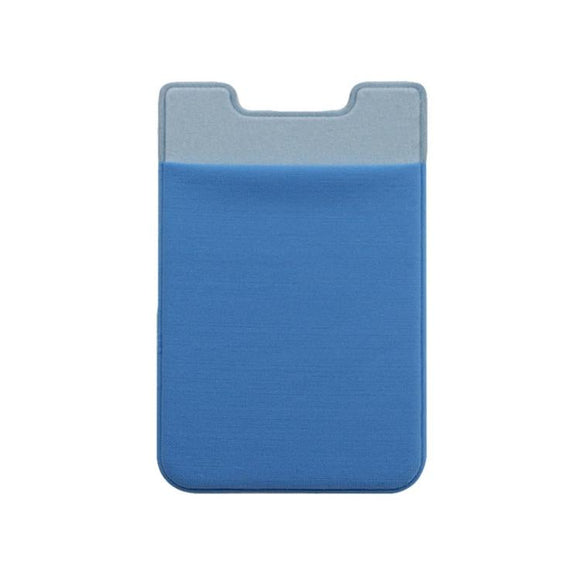 NNEDSZ Lycra Phone Card Holder Stretch Back Sticker Wallet For Cards Bus Pass Bank Fits Most Phones - Water Blue