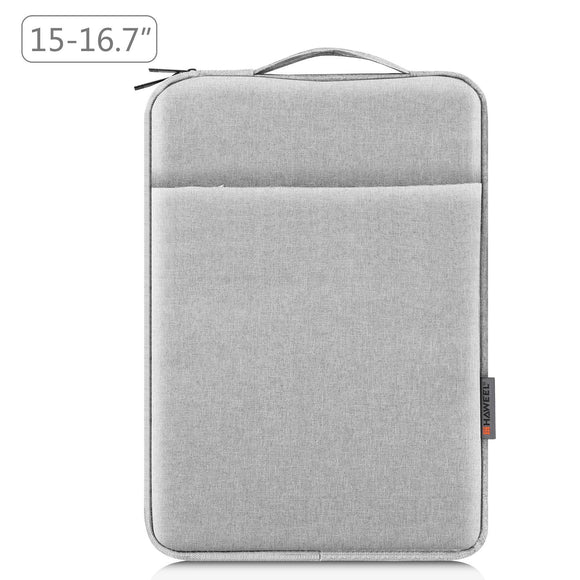 NNEDSZ 15-16.7 Inch Laptop Sleeve Briefcase With Zipper And Handle - Grey