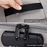 NNEDSZ Waterproof Multi-layer Laptop Bag with Password Lock - Grey
