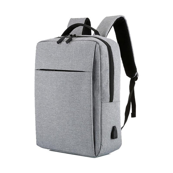 NNEDSZ 15.6 Laptop Backpack with Usb Charging - Waterproof Oxford Cloth Large Capacity - Grey