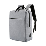 NNEDSZ 15.6 Laptop Backpack with Usb Charging - Waterproof Oxford Cloth Large Capacity - Grey
