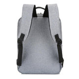 NNEDSZ 15.6 Laptop Backpack with Usb Charging - Waterproof Oxford Cloth Large Capacity - Grey