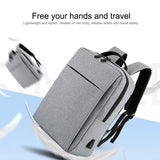 NNEDSZ 15.6 Laptop Backpack with Usb Charging - Waterproof Oxford Cloth Large Capacity - Grey