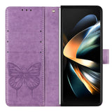NNEDSZ Butterfly Embossed Leather Phone Case - Grey