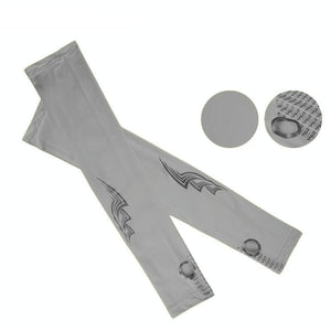 NNEDSZ Breathable Golf Sunscreen Sleeve - Fluorescent Green - Grey