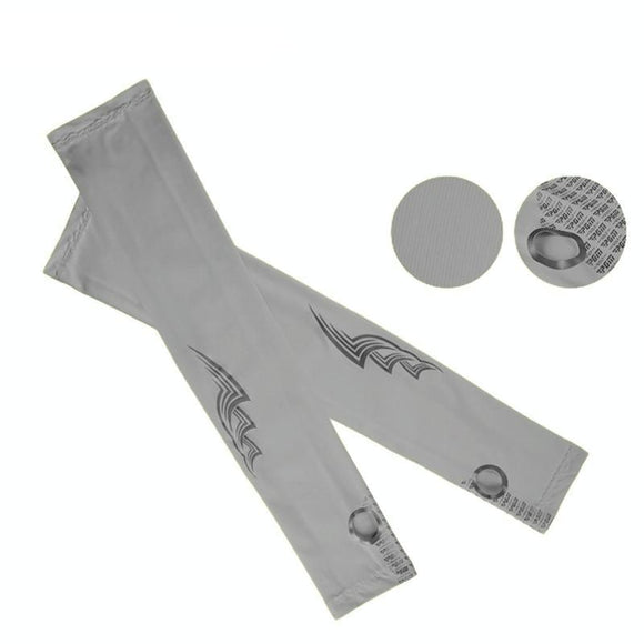 NNEDSZ Breathable Golf Sunscreen Sleeve - Fluorescent Green - Grey