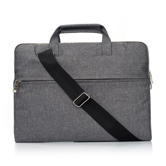 NNEDSZ 13.3 Inch Laptop Bag - Portable one Shoulder Zipper Design for Macbook Samsung Sony Dell Alienware Chuwi Asus Hp - Grey