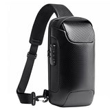 NNEDSZ Carbon Fiber Anti Theft Waterproof Crossbody Chest Bag For Men & Women 34 X 18 X 10Cm - Grey