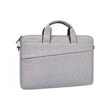 NNEDSZ Portable Laptop Tablet Bag - 15.4 Inch Double Side Pockets Soft Handle Oxford Cloth - Grey