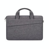 NNEDSZ Portable Laptop Tablet Bag - 15.4 Inch Double Side Pockets Soft Handle Oxford Cloth - Grey