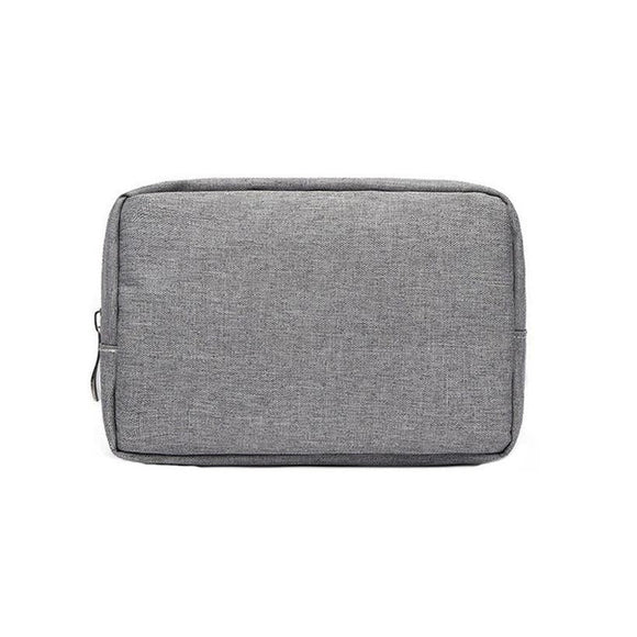 NNEDSZ Versatile Headphone Charger & Data Cable Storage Bag - 17 x 11.5 x 5.5cm - Grey
