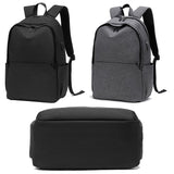 NNEDSZ Multifunctional Fabric Oxford Laptop Backpack - Grey