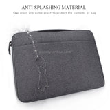 NNEDSZ Waterproof Oxford Cloth Laptop Handbag With Trolley Strap - Grey