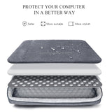 NNEDSZ Waterproof Oxford Cloth Laptop Handbag With Trolley Strap - Grey