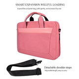 NNEDSZ Expandable Laptop Bag - Waterproof Oxford Cloth Detachable Shoulder Strap - Grey