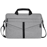 NNEDSZ Stylish Zipper Laptop Bag with Shoulder Strap - Durable & Breathable - Light Grey