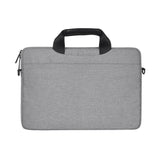 NNEDSZ Stylish Zipper Laptop Bag with Shoulder Strap - Durable & Breathable - Light Grey