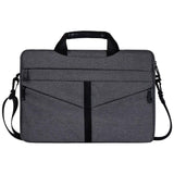 NNEDSZ Stylish Zipper Laptop Bag with Shoulder Strap - Durable & Breathable - Light Grey