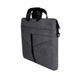 NNEDSZ Stylish Zipper Laptop Bag with Shoulder Strap - Durable & Breathable - Light Grey