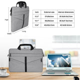 NNEDSZ Stylish Zipper Laptop Bag with Shoulder Strap - Durable & Breathable - Light Grey