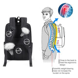 NNEDSZ Multifunctional Oxford Laptop Backpack - Cxs-610 - Light Grey