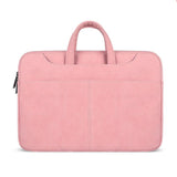NNEDSZ Waterproof Portable One-shoulder Handbag for 13.3 Laptops with Strap & Magic Stick - Light Grey