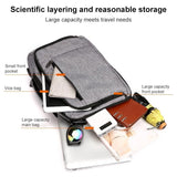 NNEDSZ Multifunctional Oxford Laptop Backpack - Cxs-620 - Light Grey