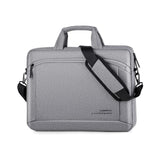 NNEDSZ Portable 15 Inch Laptop Leather Handbag For Business Briefcase - Light Grey