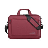 NNEDSZ Portable 15 Inch Laptop Leather Handbag For Business Briefcase - Light Grey