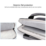 NNEDSZ 15.6 Inch Laptop Handbag With Hidden Strap And Suitcase Belt - Waterproof And Tear-Resistant - Light Grey