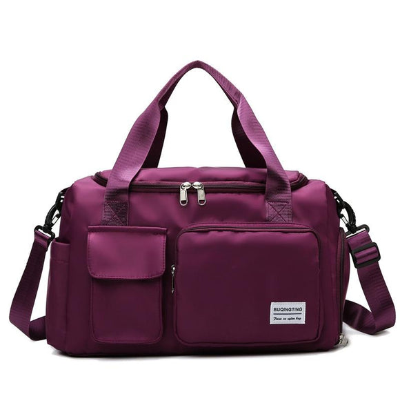 NNEDSZ Waterproof Gym Bag for Travel - Size l - Purple Red