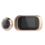 NNEDSZ 2.8 Lcd Screen Cat Eye Doorbell With Night Vision - Gold