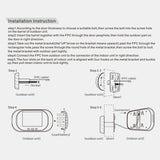 NNEDSZ 2.8 Lcd Screen Cat Eye Doorbell With Night Vision - Gold