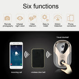 NNEDSZ Smart Wifi Doorbell With Hd Intercom Night Vision & Micro Sd Support - Gold